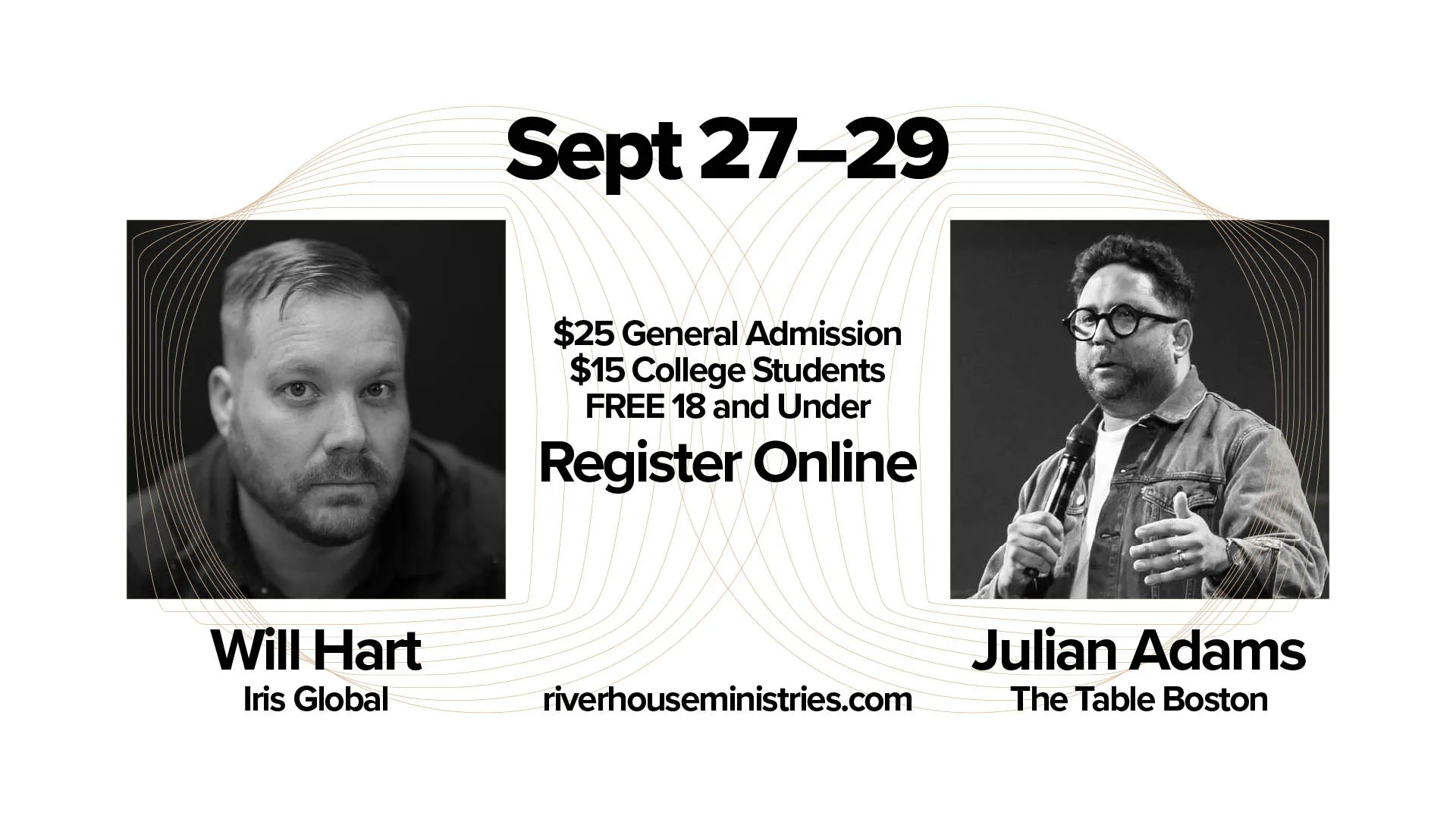 Will Hart, Iris Global, and Julian Adams, The Table Boston, are joining us in September. Register online!